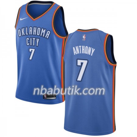 NBA Mænd Trøje Oklahoma City Thunder Carmelo Anthony 7 Nike 2017-18 Blå Swingman